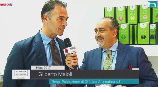 HOST 2017 – Fabio Russo intervista Matteo Tovoli, Massimo Malaguti e Gilberto Maioli allo stand Officine Aromatiche srl